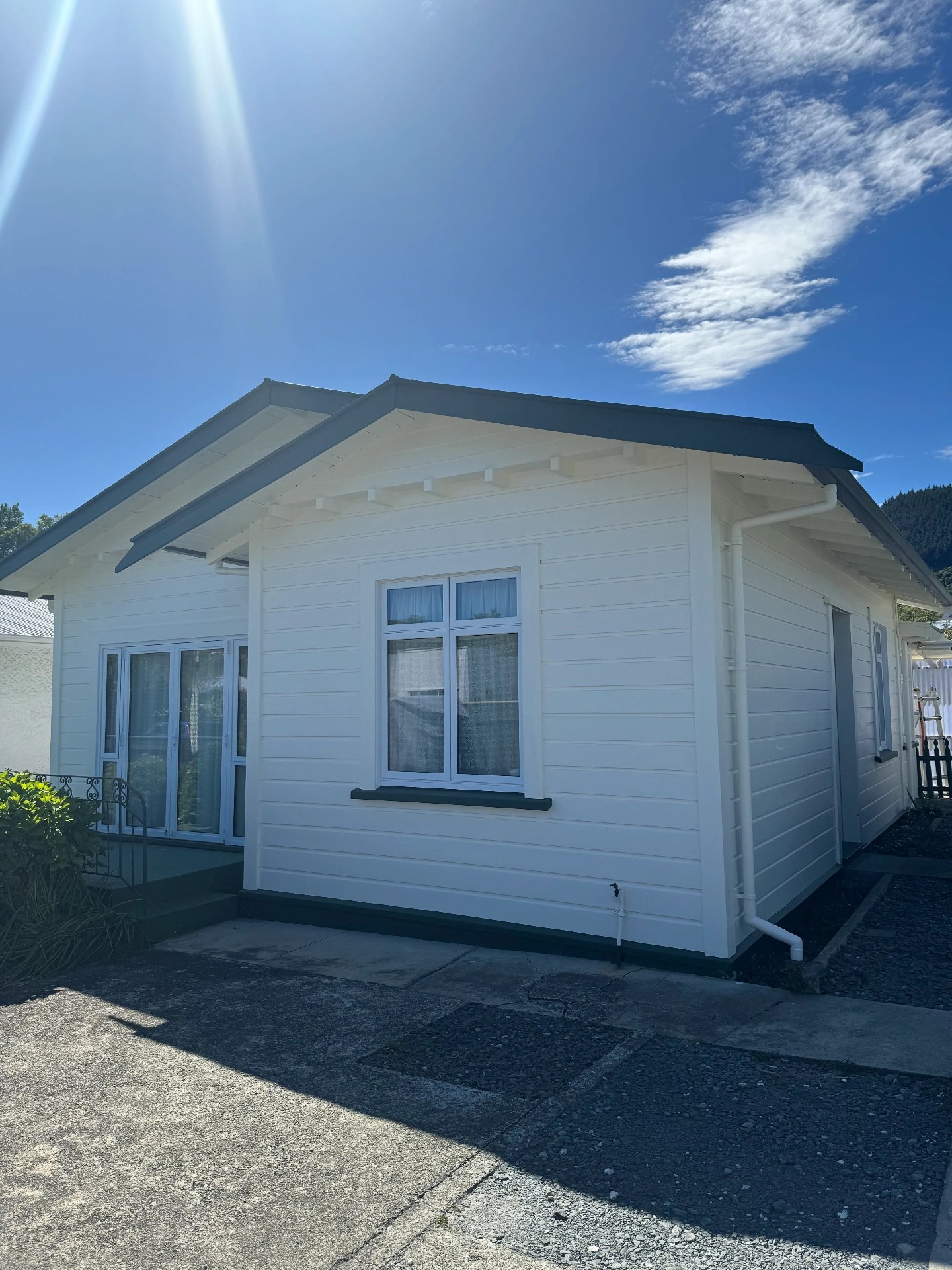 Modern New Zealand home exterior freshly painted